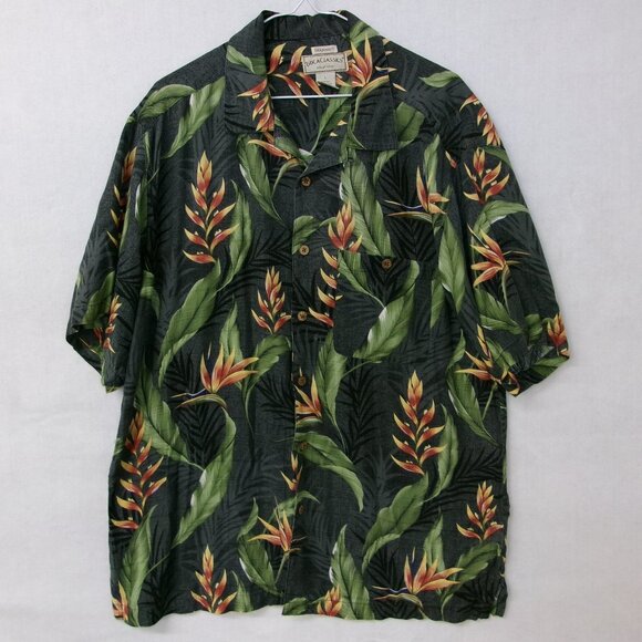 Boca Classics Silk Island Wear Floral Hawaiian Men's Shirt Large - Picture 1 of 3